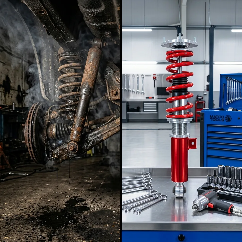 Comparativo de Problema (Peças gastas) vs Solução (Peças novas no Léo Auto Center)